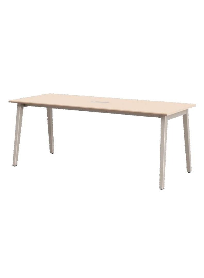 أدين طاولة اجتماع كبيرة حديثة وطاولة تدريب طويلة مع منفذ توصيل للكهرباء، أثاث مكتبي للمؤتمرات والاجتماعات - Image 3